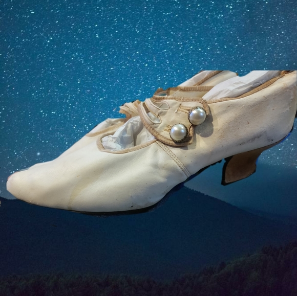 Antique Queen Quality Women's Shoes.Pumps.Distressed Collectible Rare 1800s1900s - Picture 6 of 11